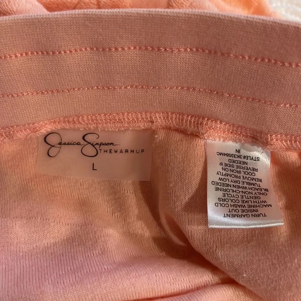 Jessica Simpson The Warm Up jogger set, medium top, large bottom, NWT‎